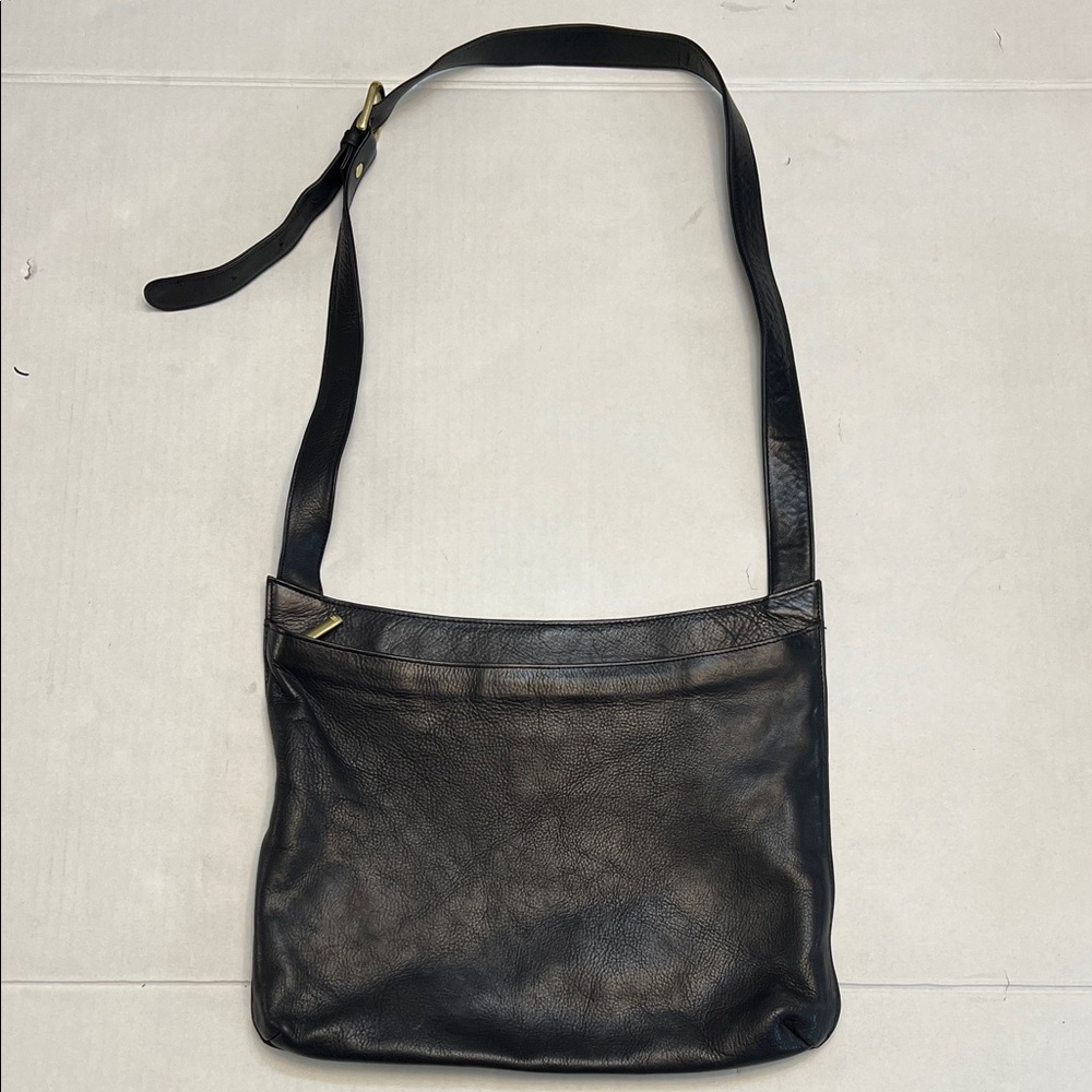 BOULDER RIDGE CROSSBODY BLACK LEATHER BAG TRAVEL BAG